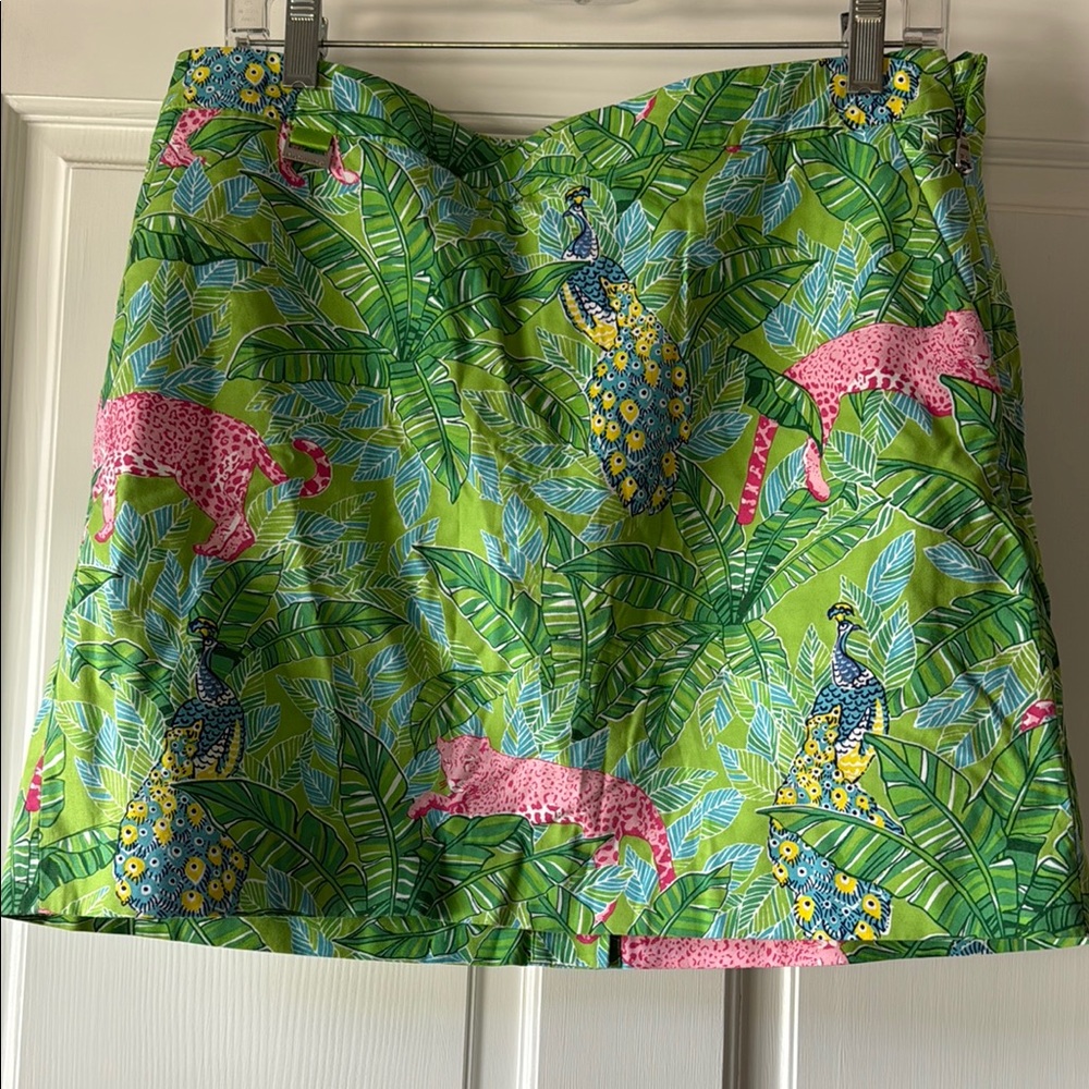 Polo by Ralph Lauren Leopard Jungle Skorts 8 Excellent Condition